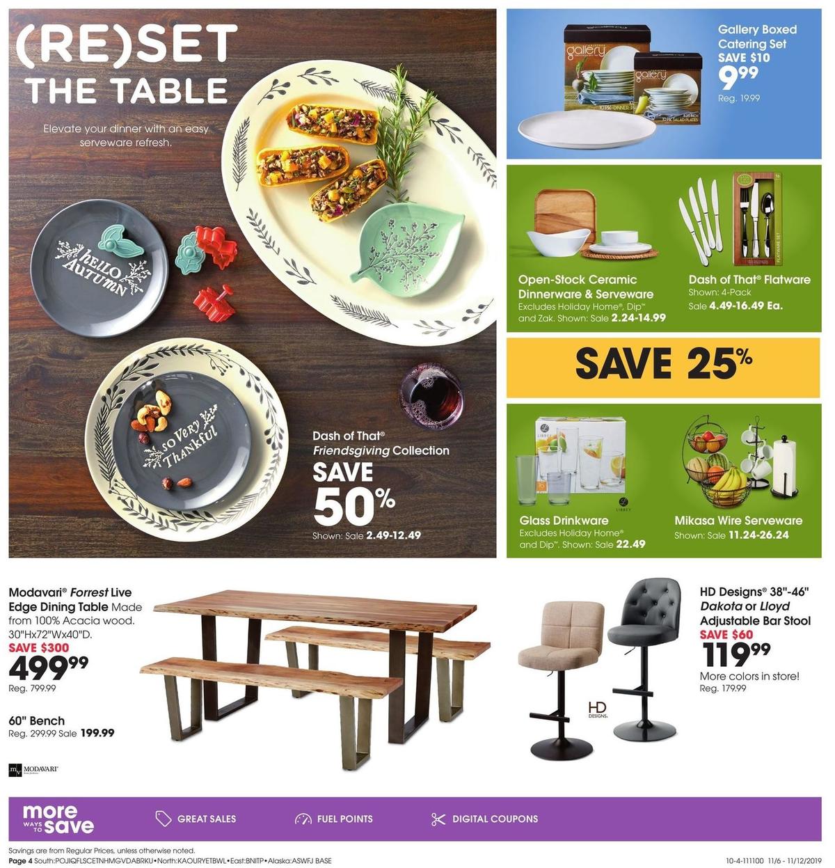 Fred Meyer General Merchandise Weekly Ad from November 6