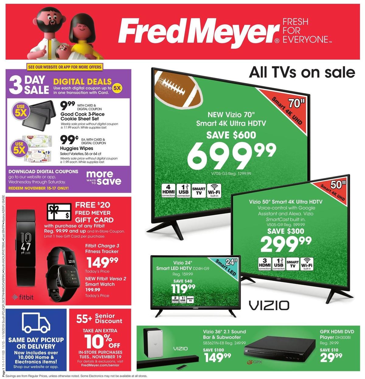 Fred Meyer General Merchandise Weekly Ad from November 13