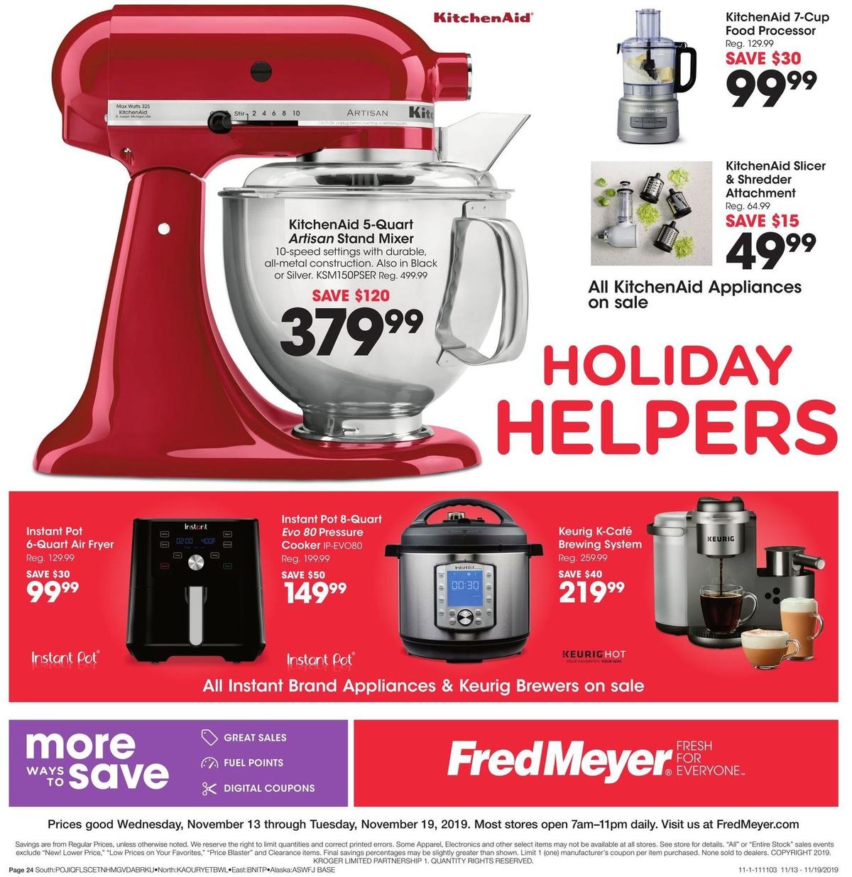 Fred Meyer General Merchandise Weekly Ad from November 13