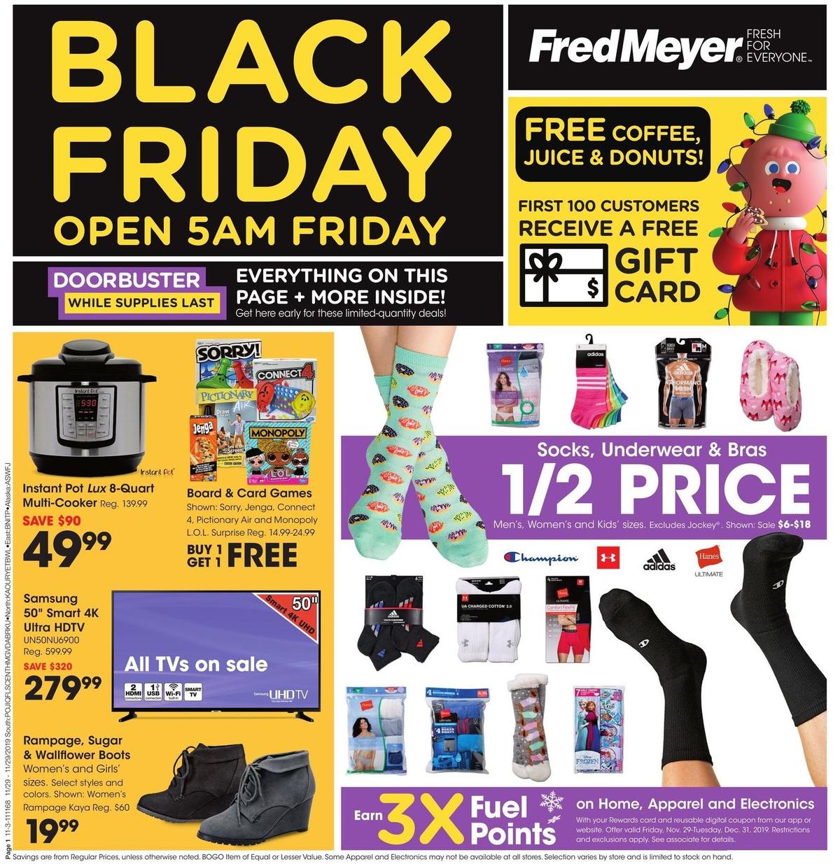 Fred Meyer Black Friday Weekly Ad from November 29