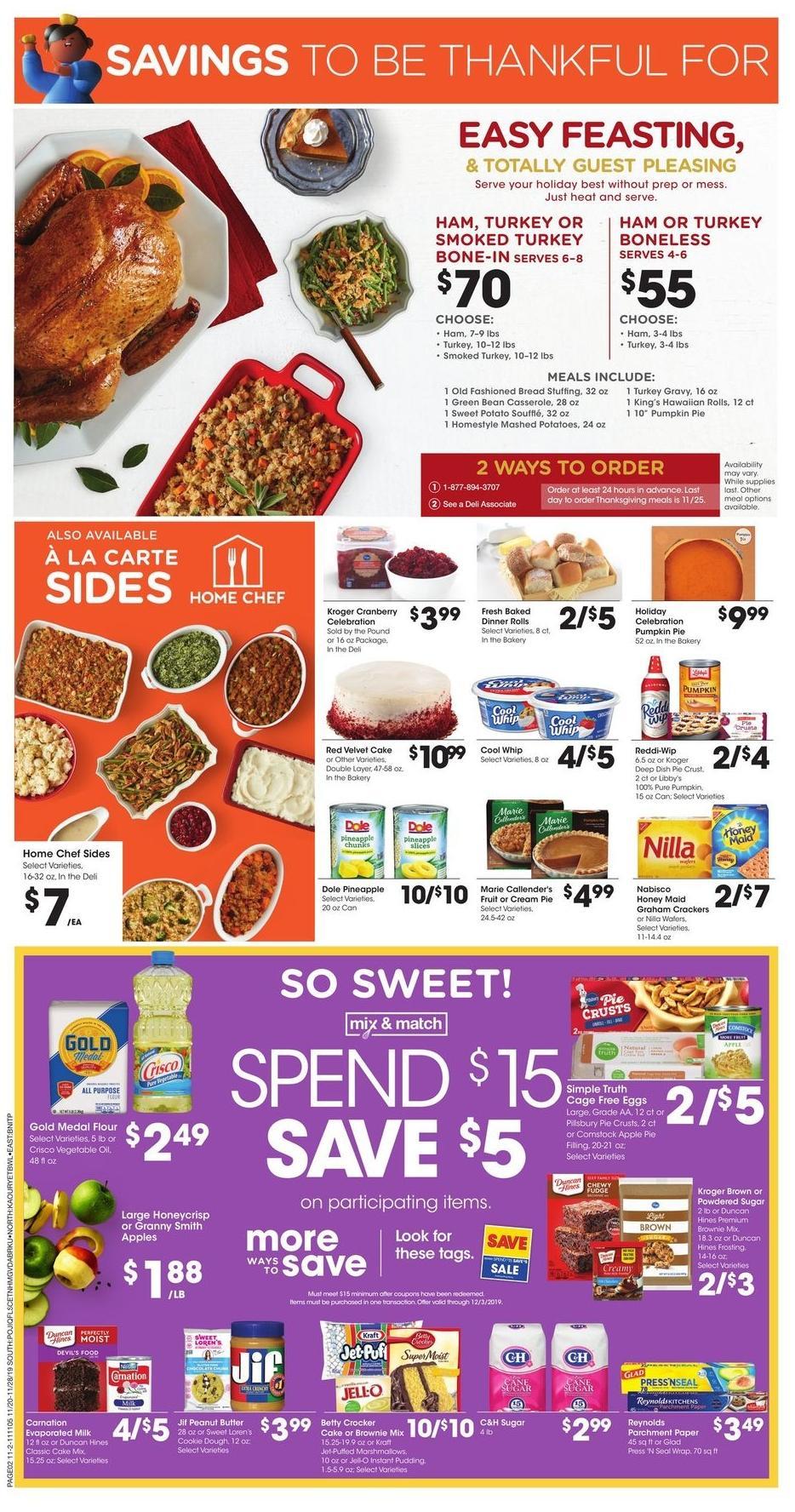 Fred Meyer Weekly Ad from November 20