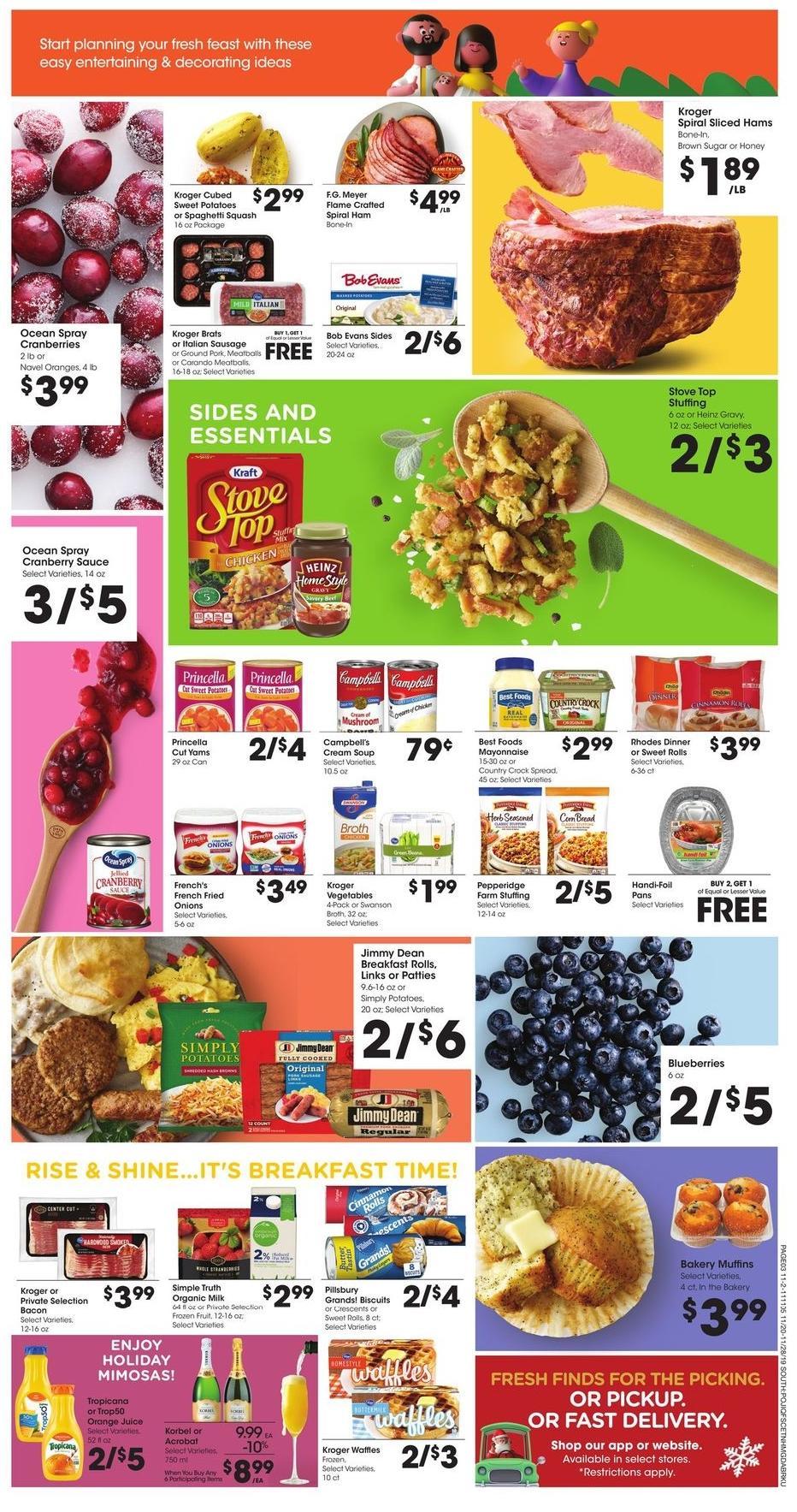 Fred Meyer Weekly Ad from November 20