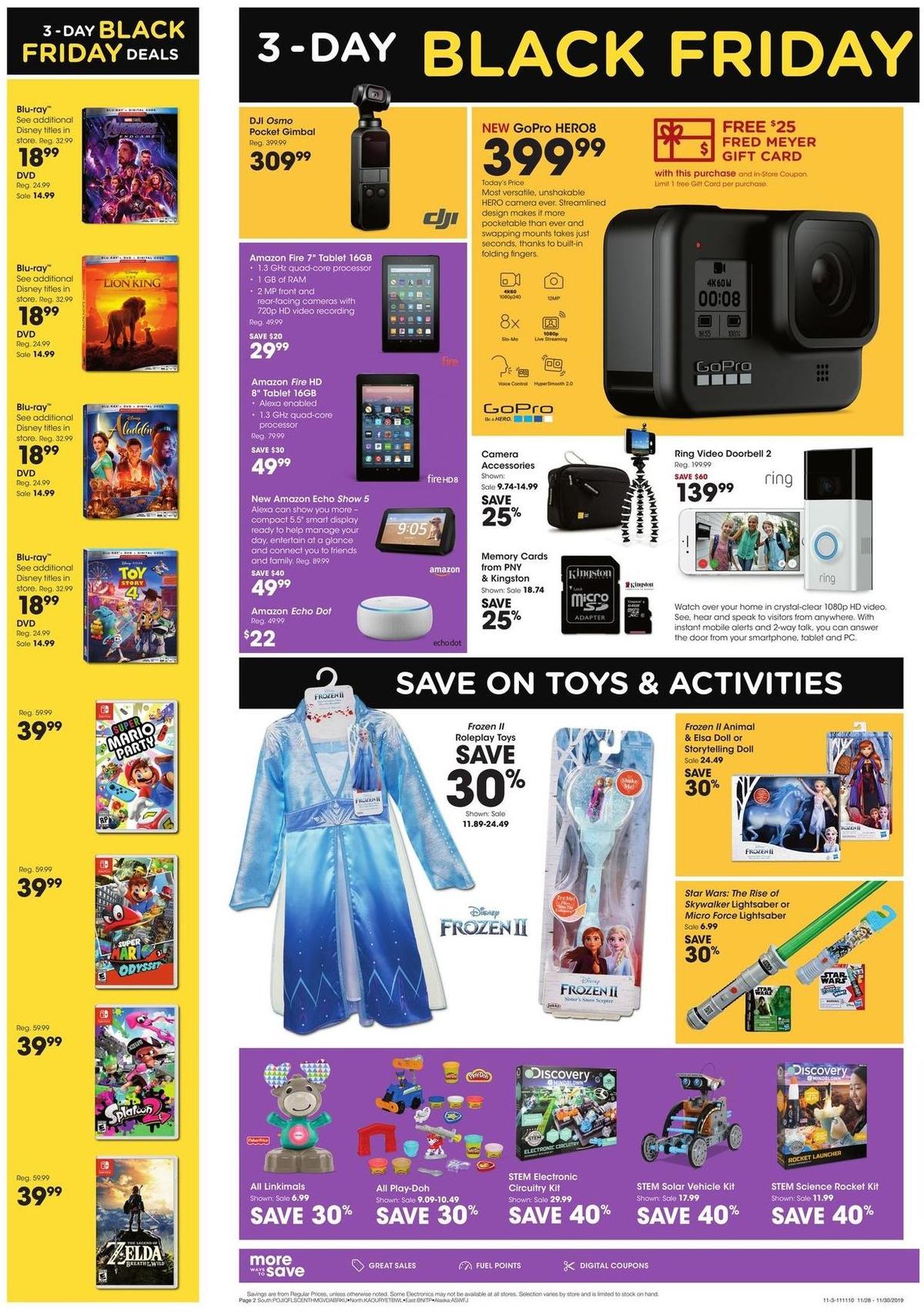 Fred Meyer 3-Day Sale Weekly Ad from November 28