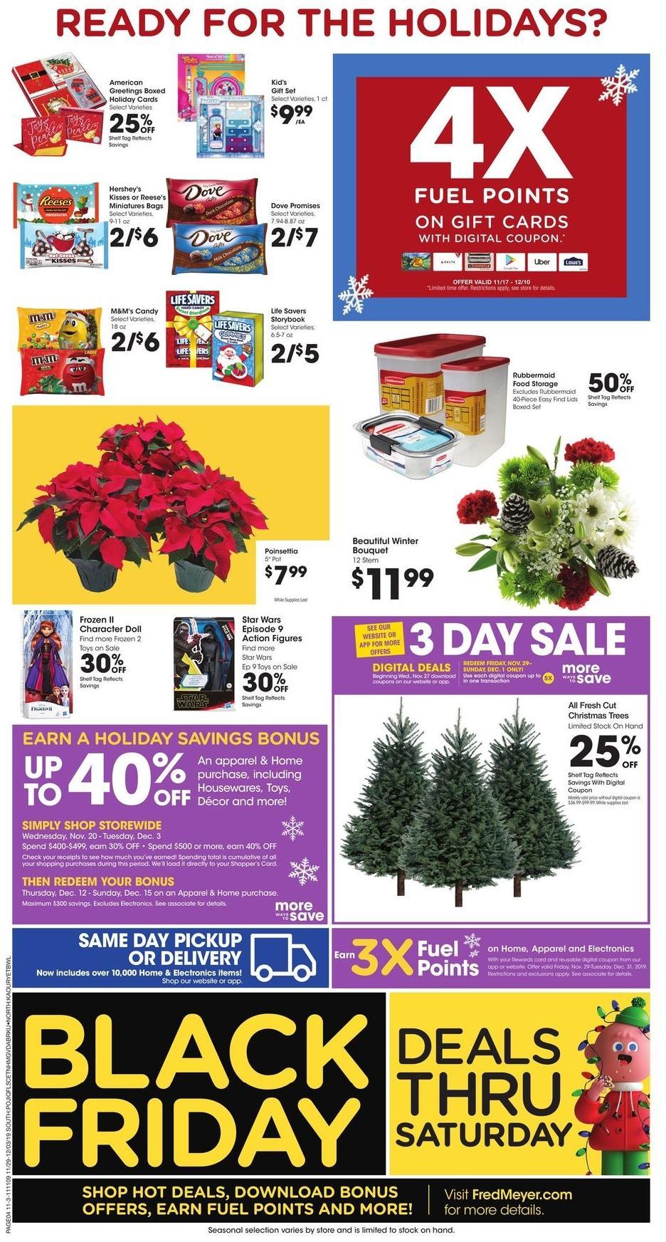Fred Meyer Weekly Ad from November 29