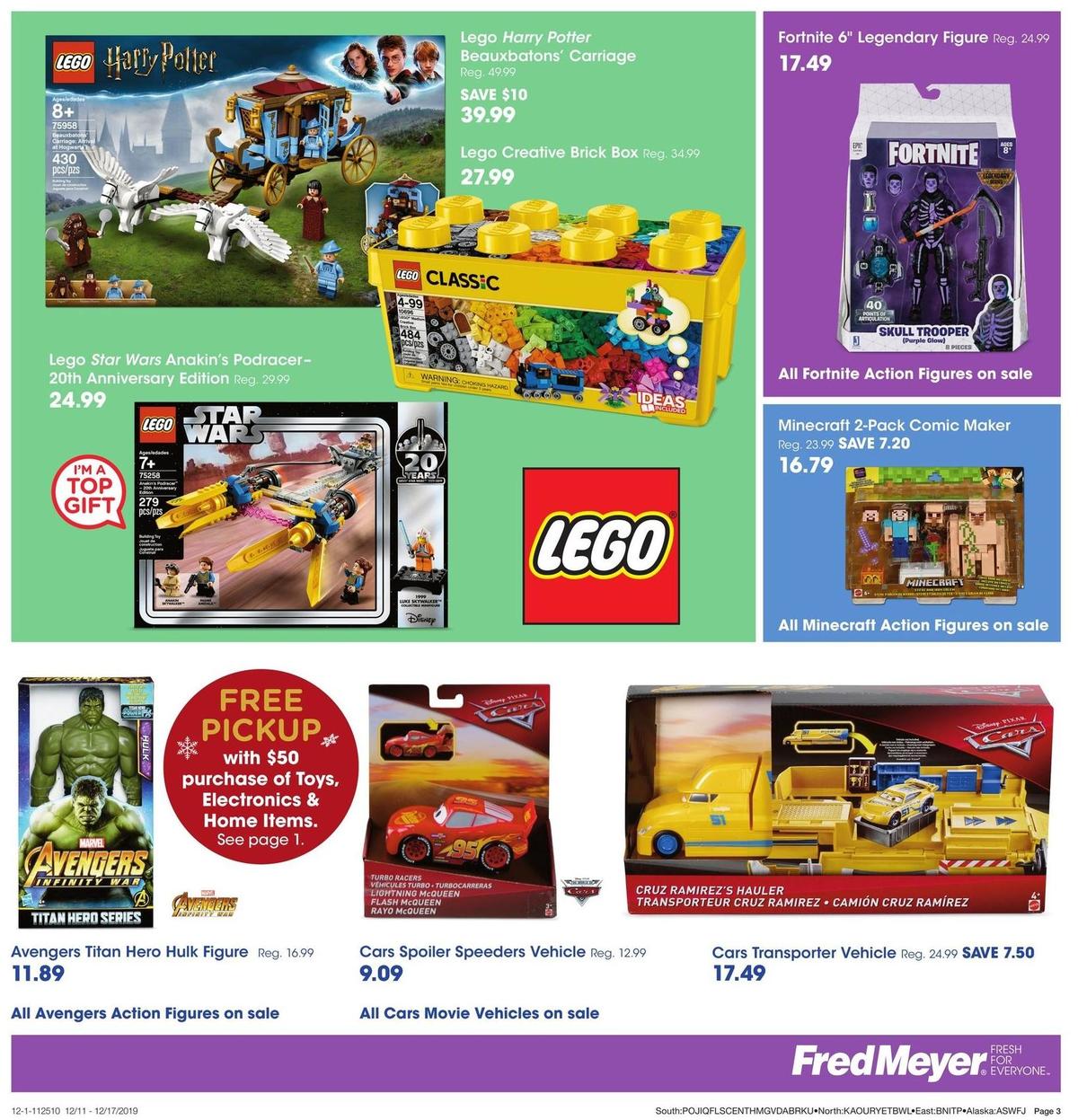 Fred Meyer Toy Book Weekly Ad from December 11