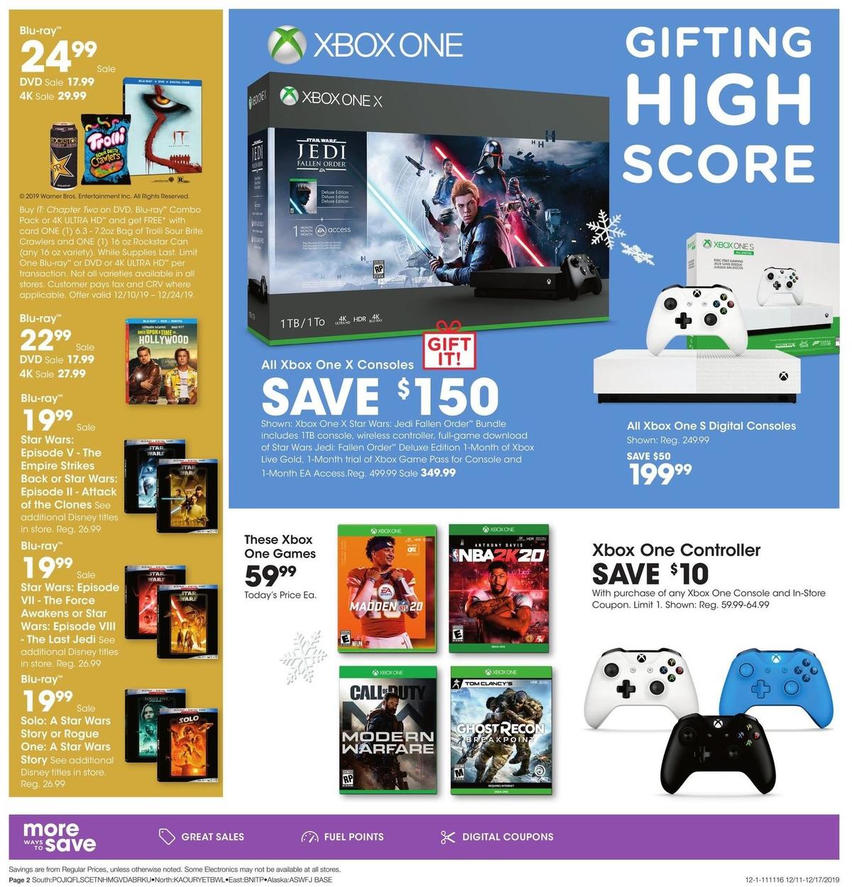 Fred Meyer Electronics & Apparel Weekly Ad from December 11