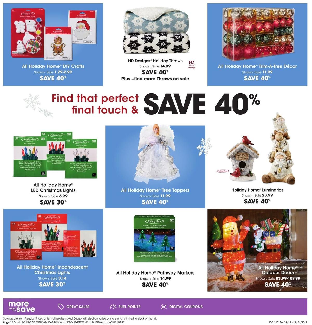 Fred Meyer Home and Gift Ideas Weekly Ad from December 11