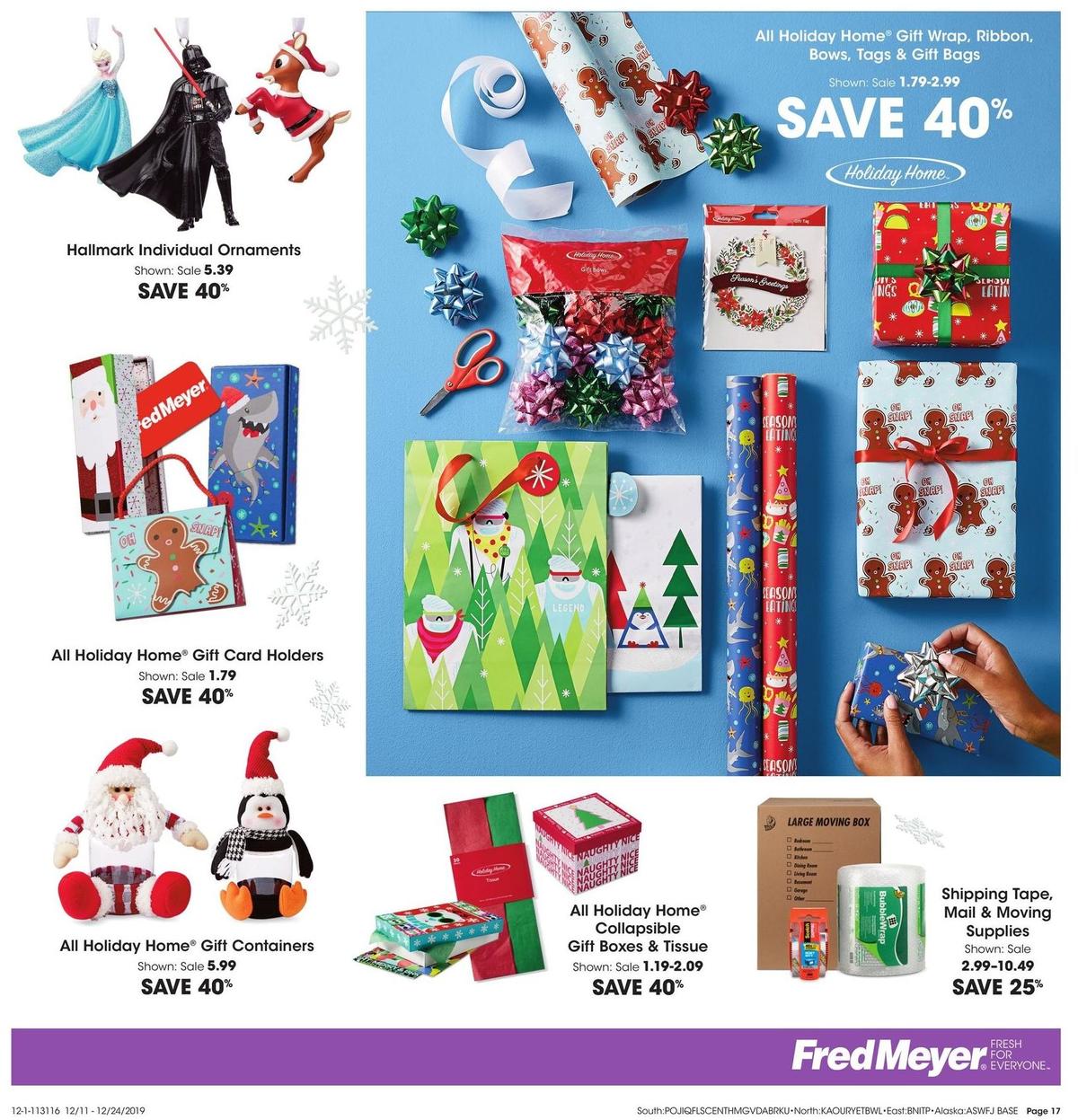 Fred Meyer Home and Gift Ideas Weekly Ad from December 11