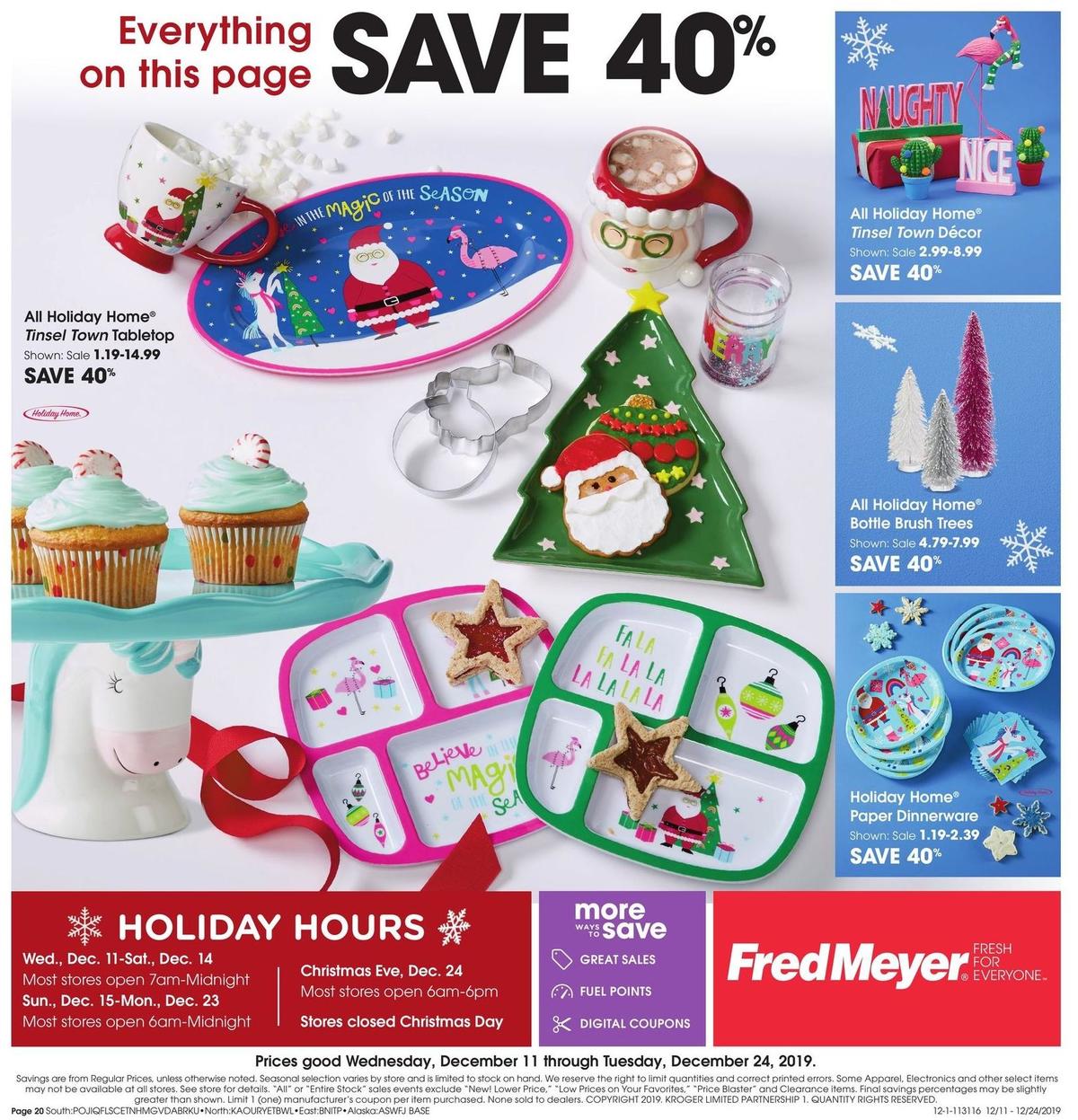 Fred Meyer Home and Gift Ideas Weekly Ad from December 11