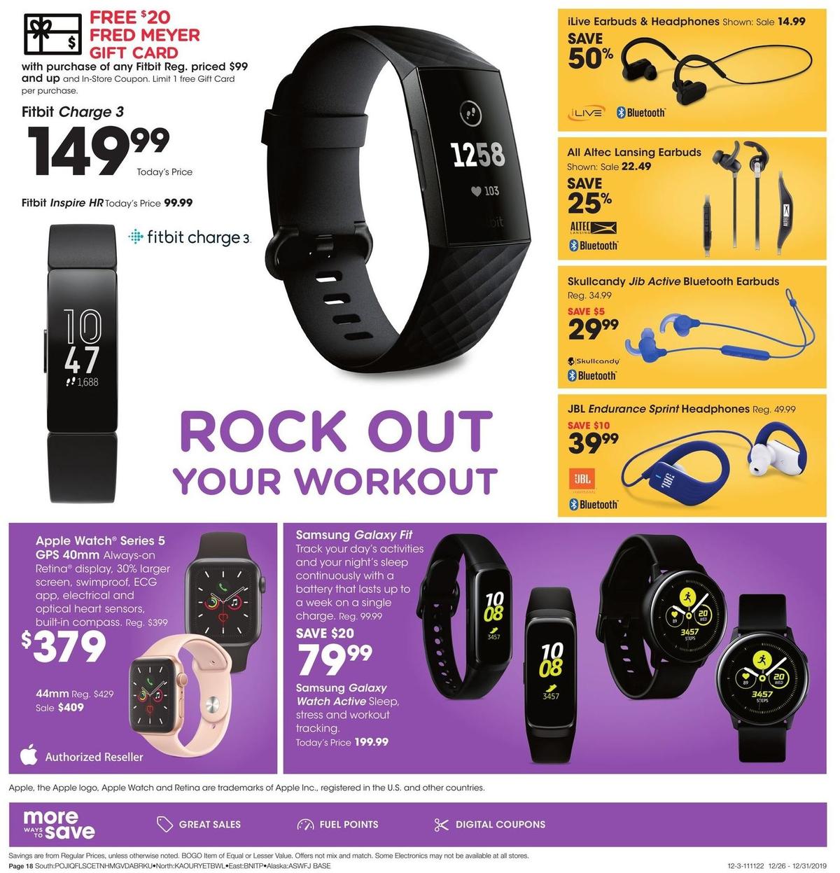 Fred Meyer General Merchandise Weekly Ad from December 26
