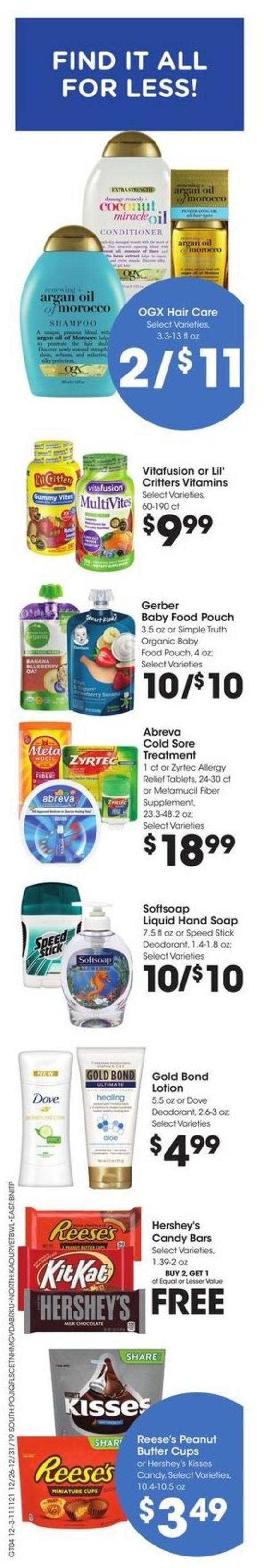 Fred Meyer Weekly Ad from December 26