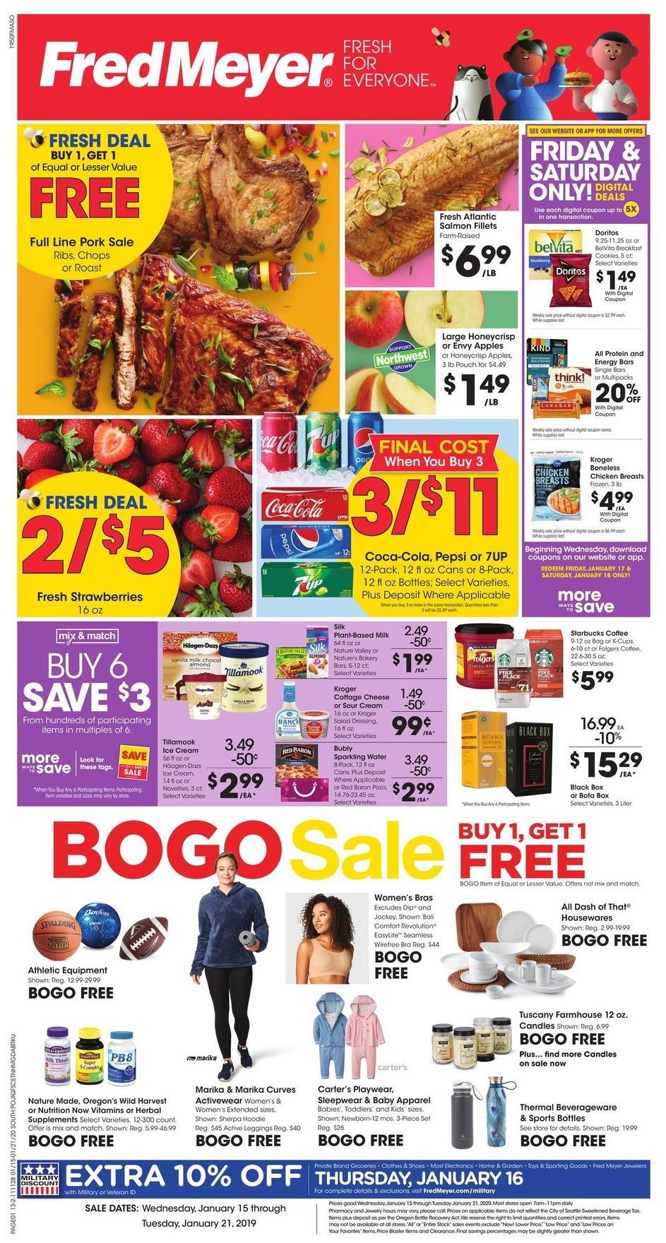 Fred Meyer Weekly Ad from January 15