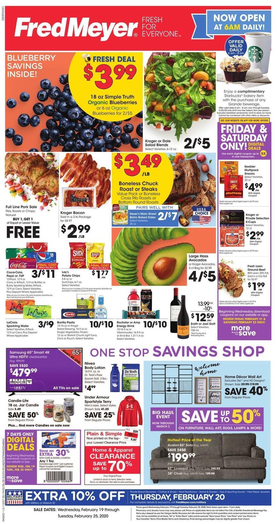 Fred Meyer Weekly Ad from February 19