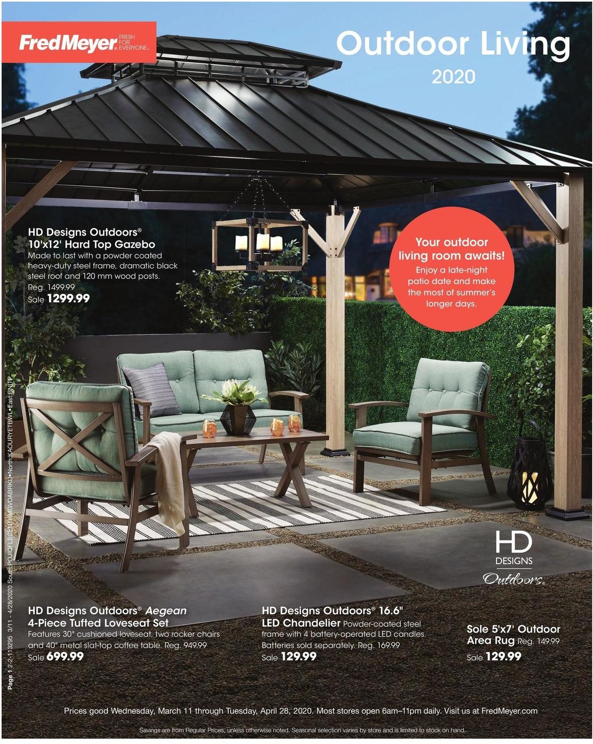 Fred Meyer Outdoor Living Weekly Ad from March 11