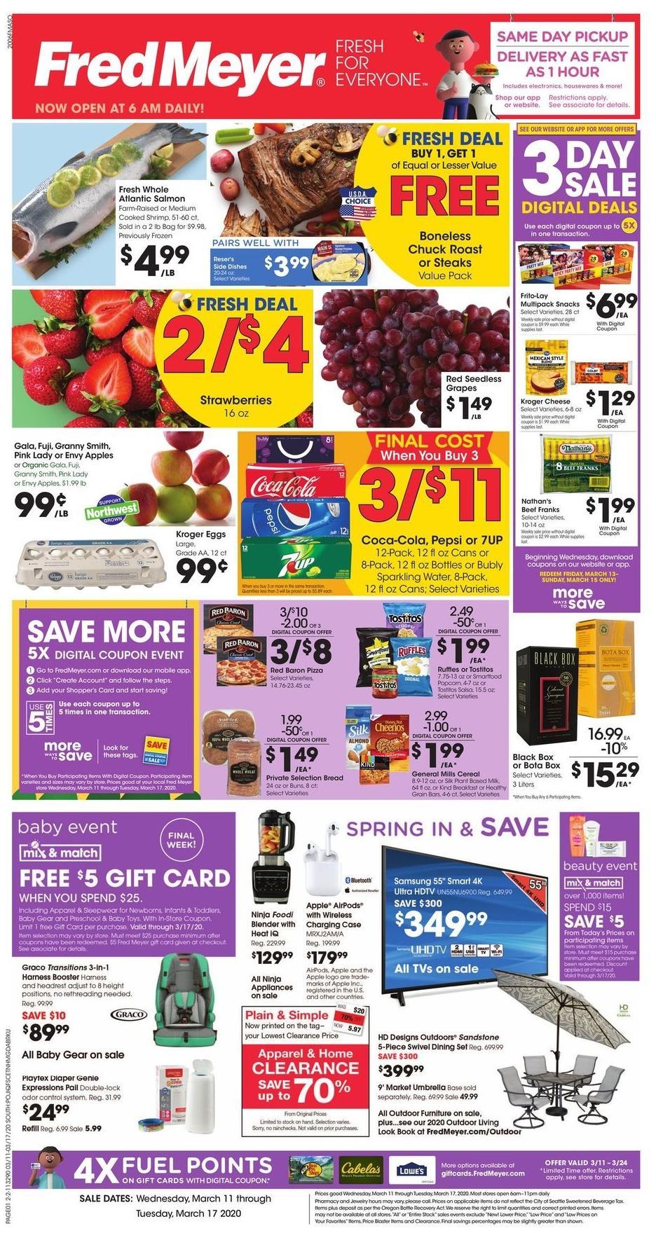 Fred Meyer Weekly Ad from March 11
