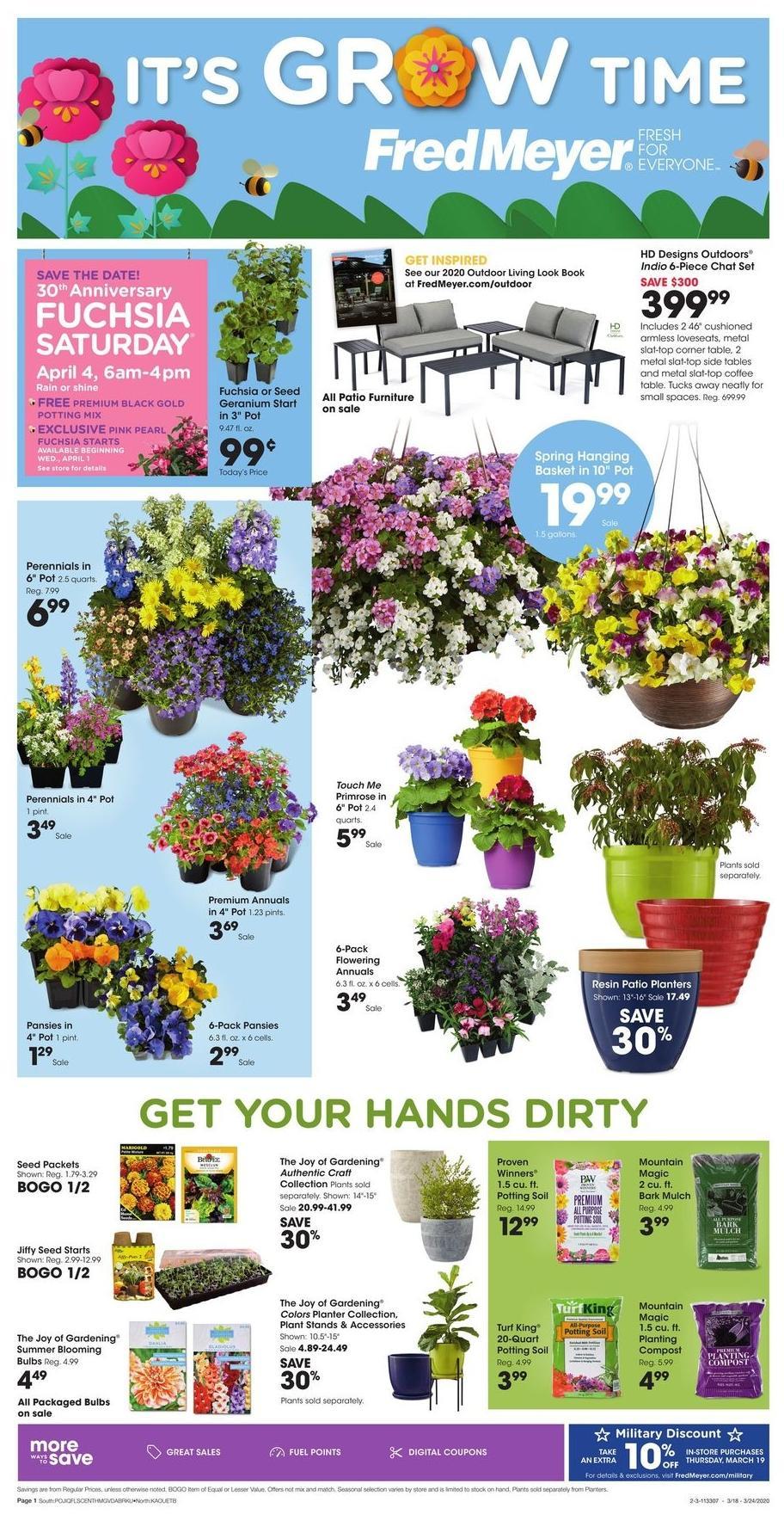 Fred Meyer Garden Weekly Ad from March 18