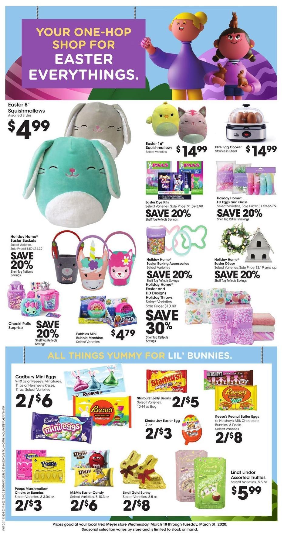 Fred Meyer Weekly Ad from March 18