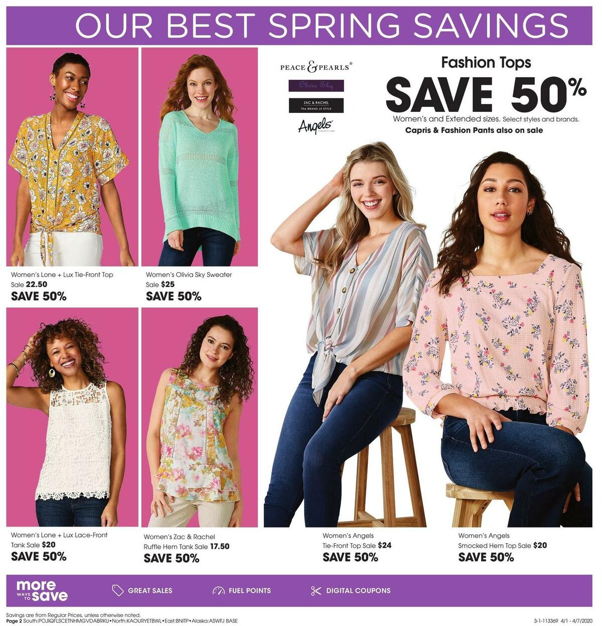 Fred Meyer Apparel Weekly Ad from April 1
