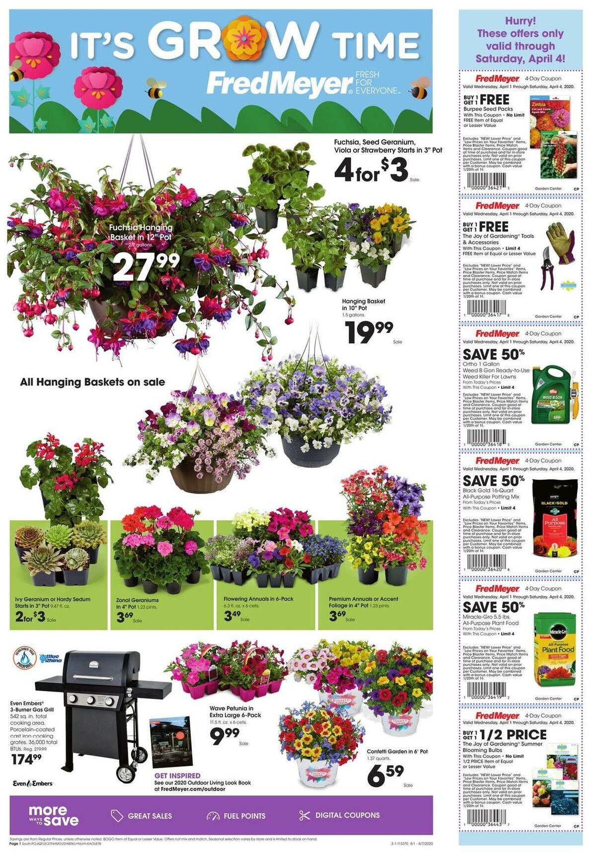Fred Meyer Garden Weekly Ad from April 1