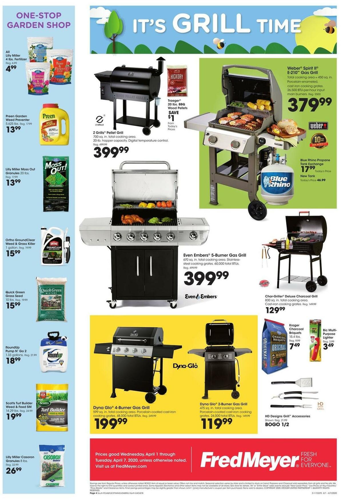 Fred Meyer Garden Weekly Ad from April 1