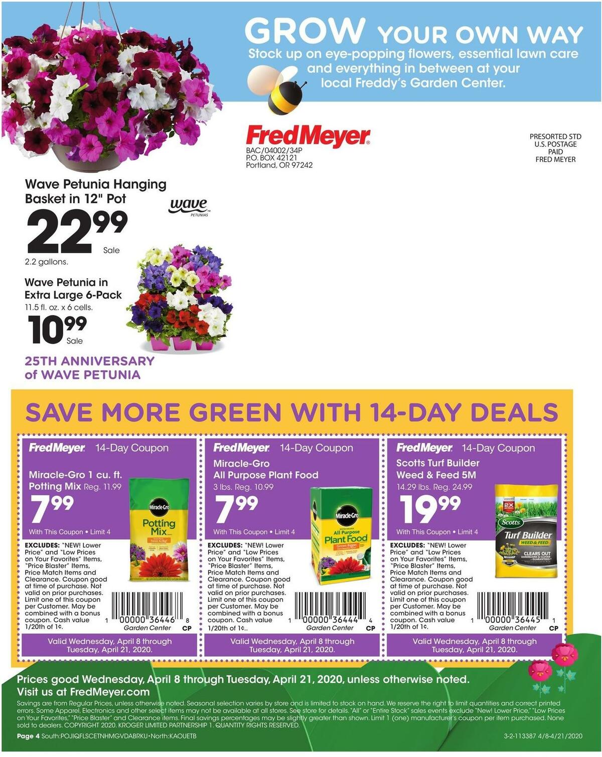 Fred Meyer Joy of Gardening Weekly Ad from April 8