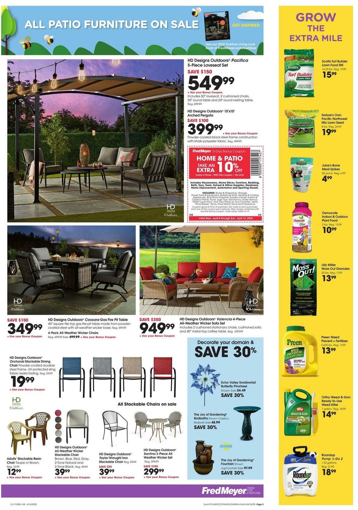 Fred Meyer Garden Weekly Ad from April 8