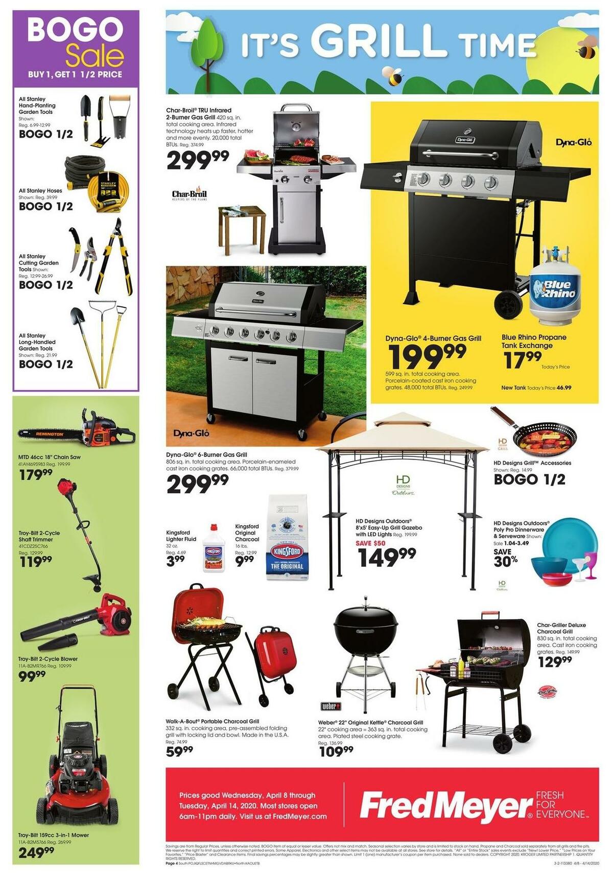 Fred Meyer Garden Weekly Ad from April 8