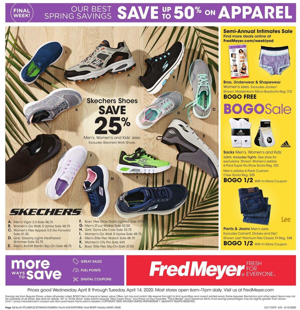Fred Meyer General Merchandise Weekly Ad from April 8