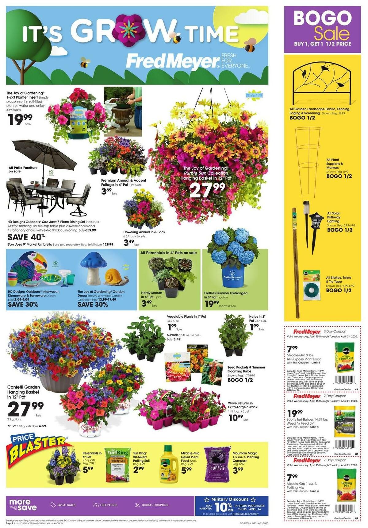 Fred Meyer Garden Weekly Ad from April 15