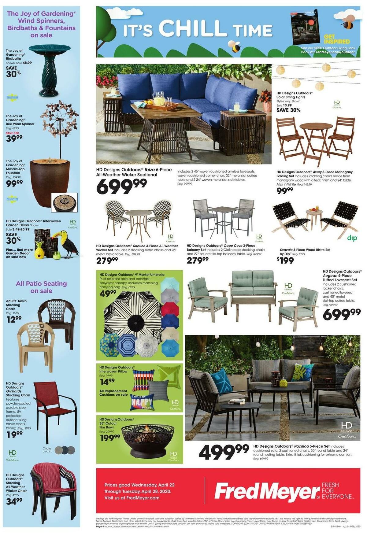 Fred Meyer Garden Weekly Ad from April 22