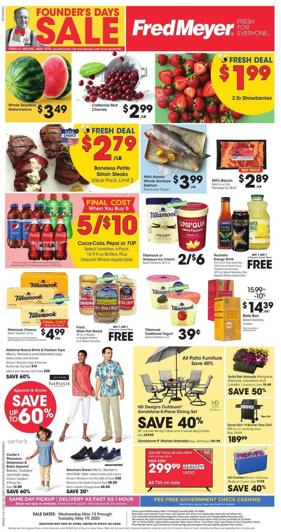 Fred Meyer Founder's Day Sale Weekly Ad from May 13
