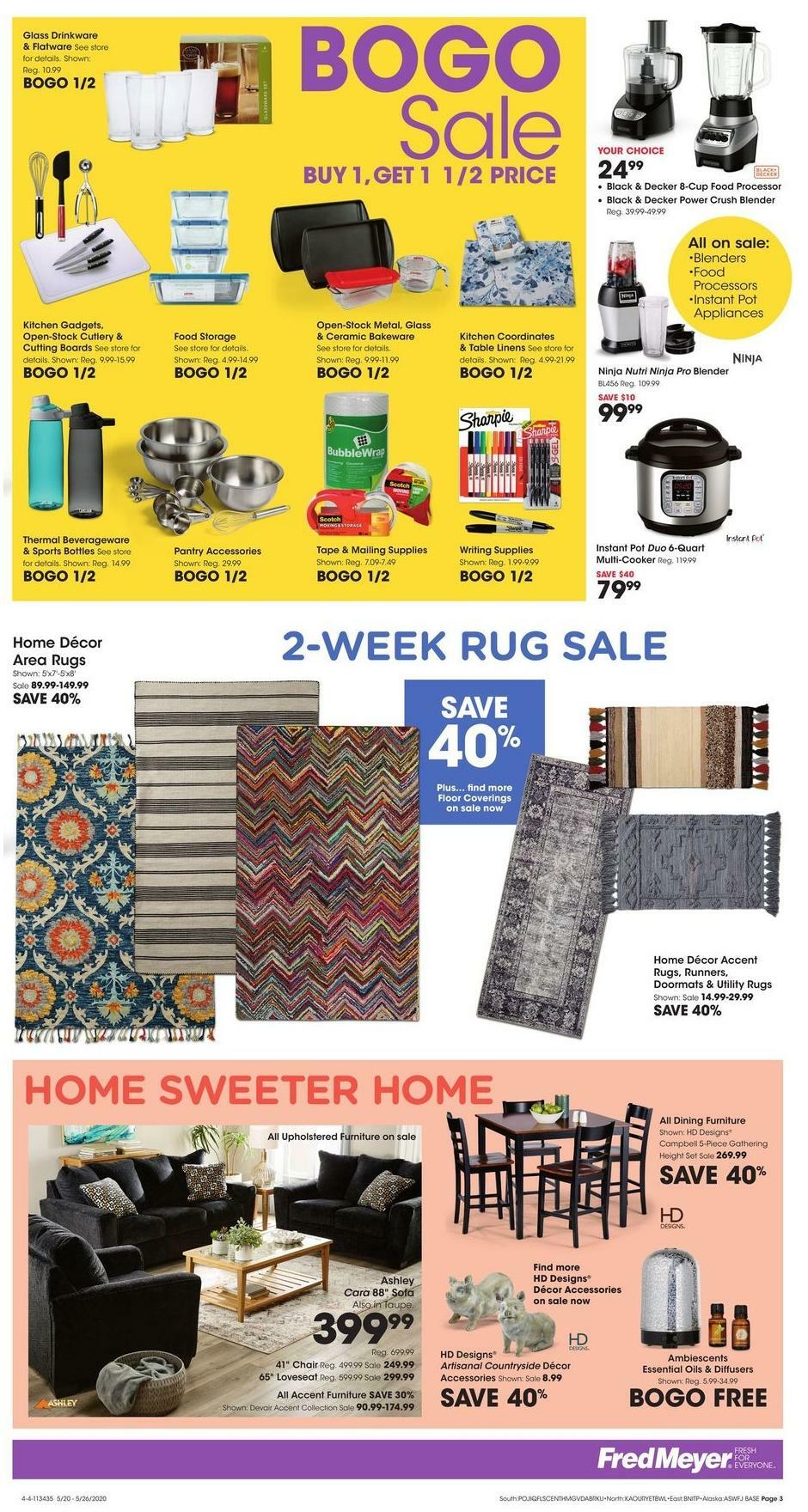 Fred Meyer General Merchandise Weekly Ad from May 20
