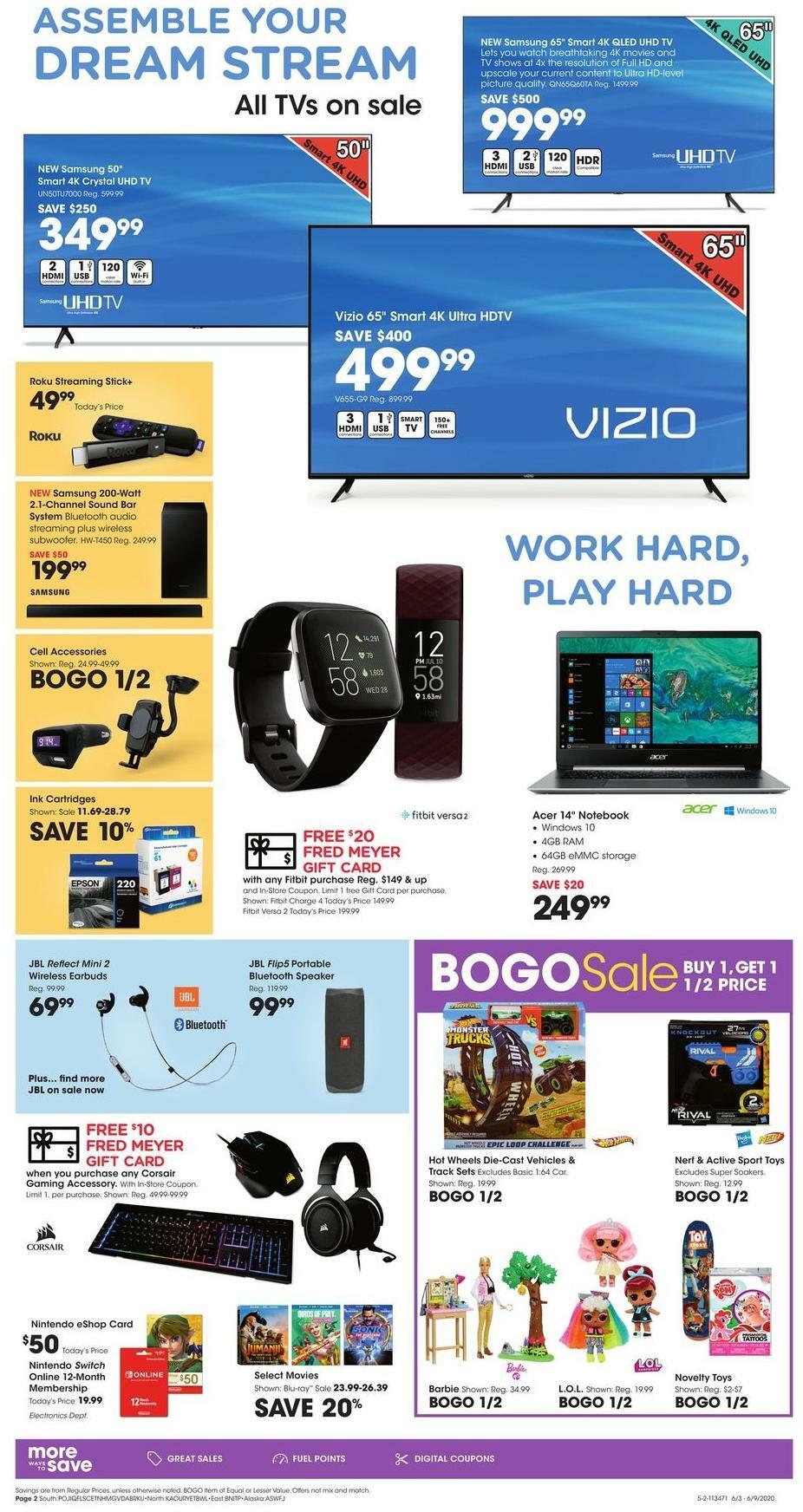 Fred Meyer General Merchandise Weekly Ad from June 3