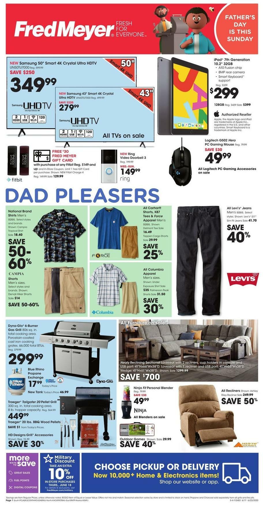 Fred Meyer General Merchandise Weekly Ad from June 17