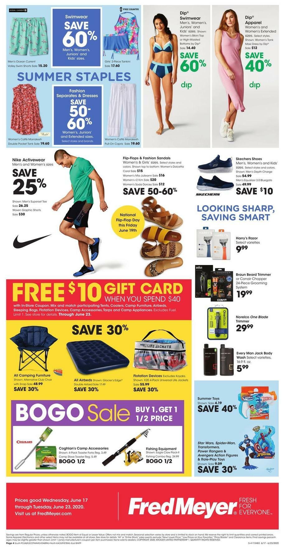 Fred Meyer General Merchandise Weekly Ad from June 17