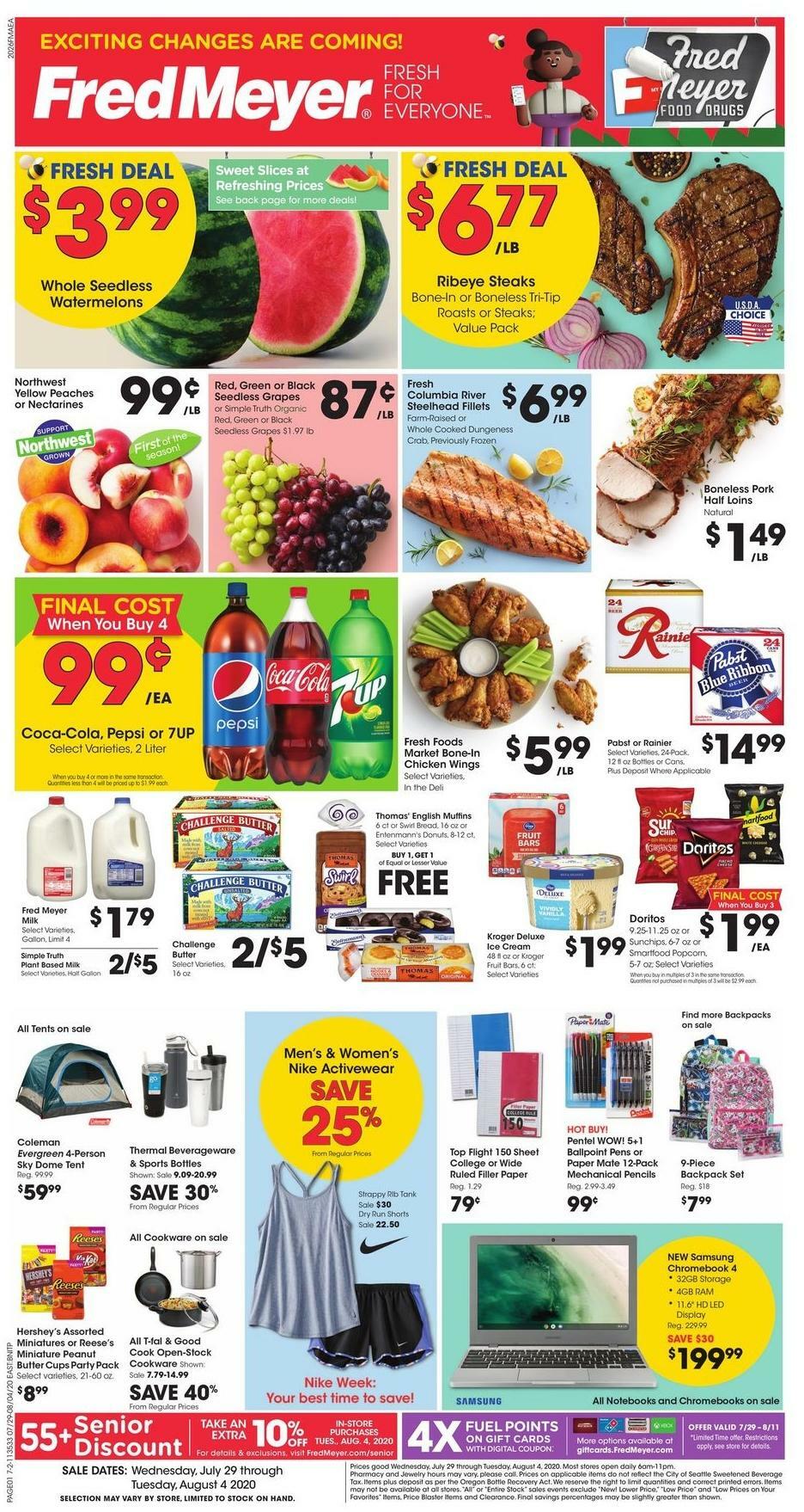 Fred Meyer Weekly Ad from July 29