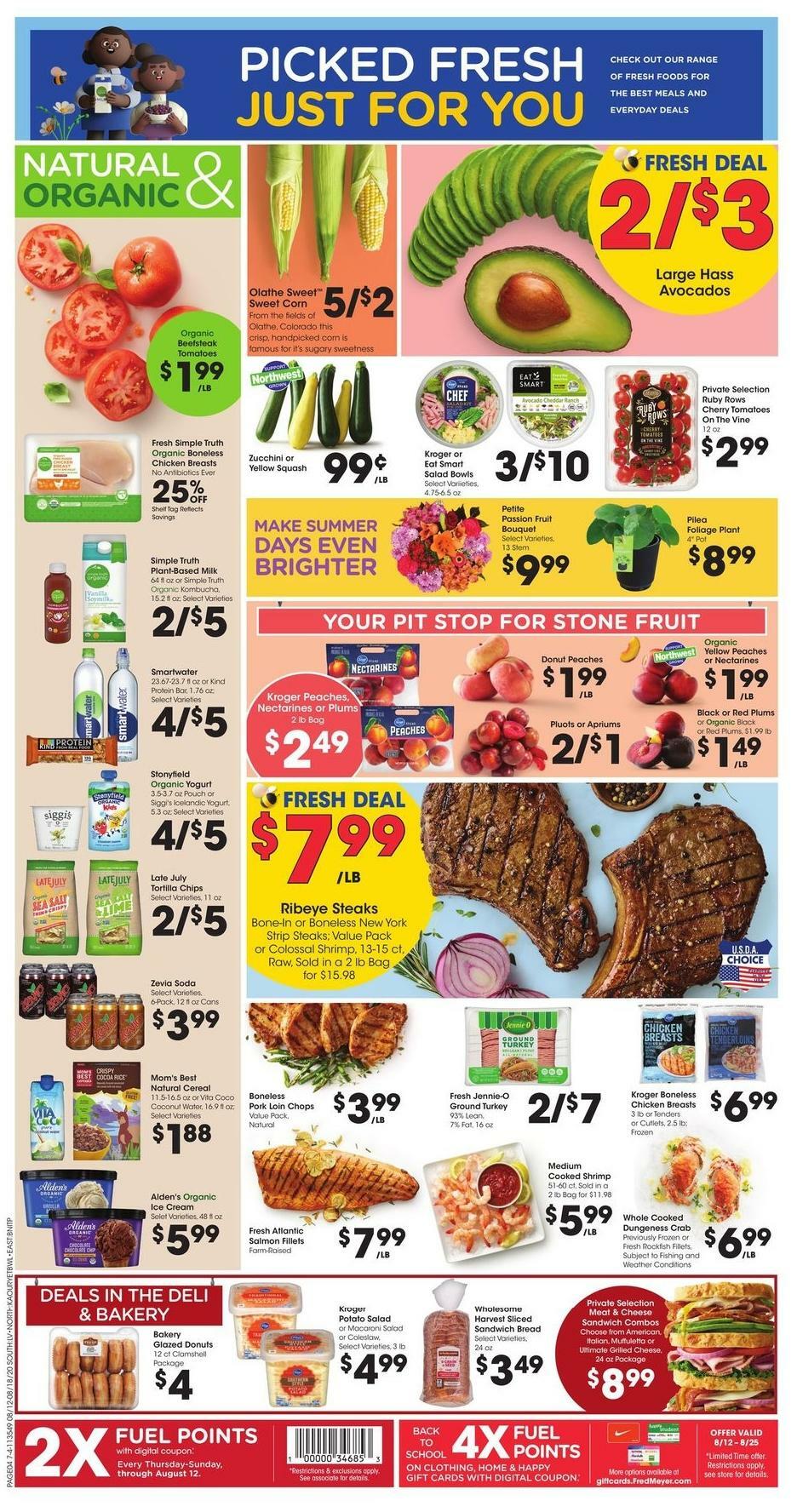 Fred Meyer Weekly Ad from August 12