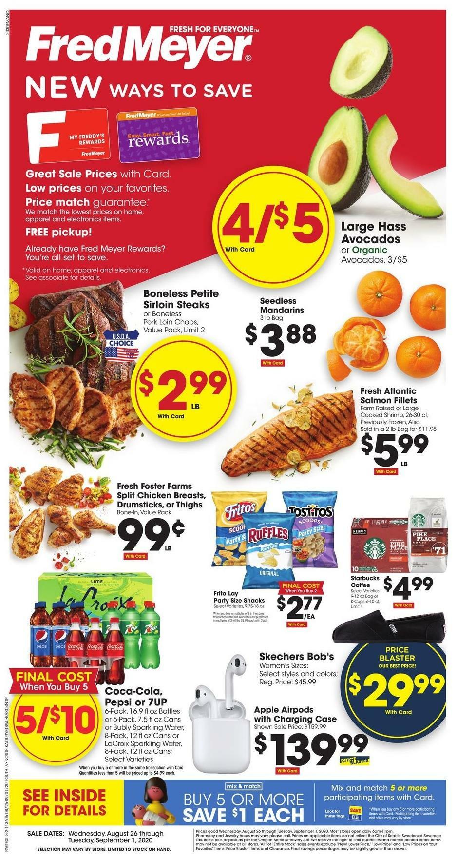 Fred Meyer Weekly Ad from August 26