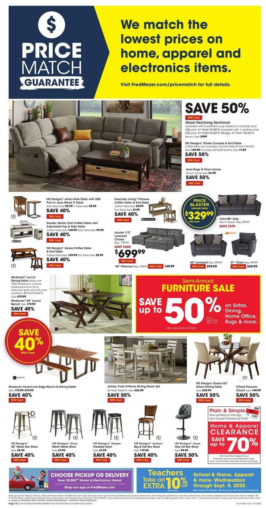 Fred Meyer Weekly Ad from August 26