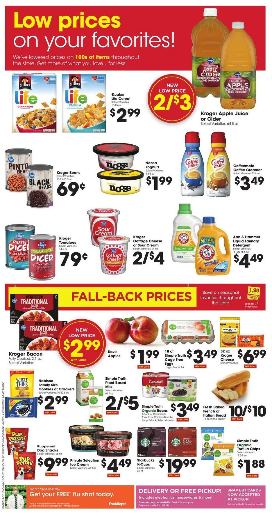 Fred Meyer Weekly Ad from August 26