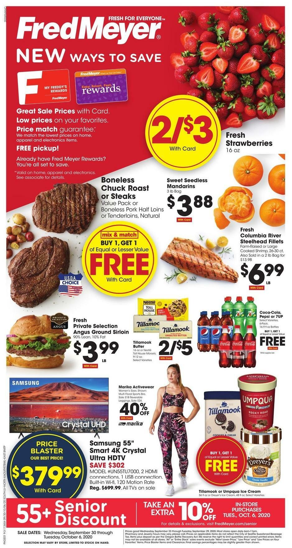 Fred Meyer Weekly Ad from September 30