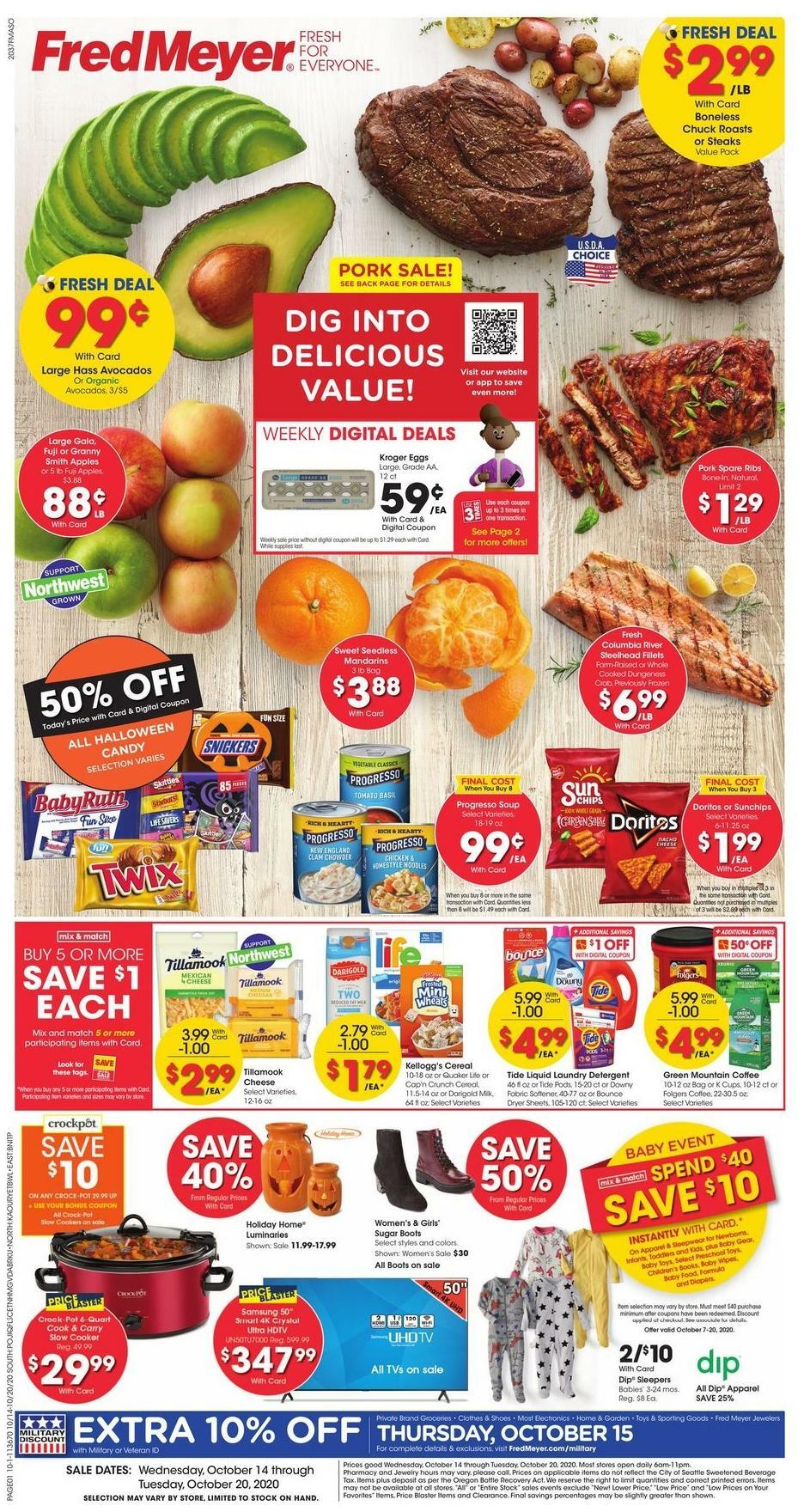 Fred Meyer Weekly Ad from October 14
