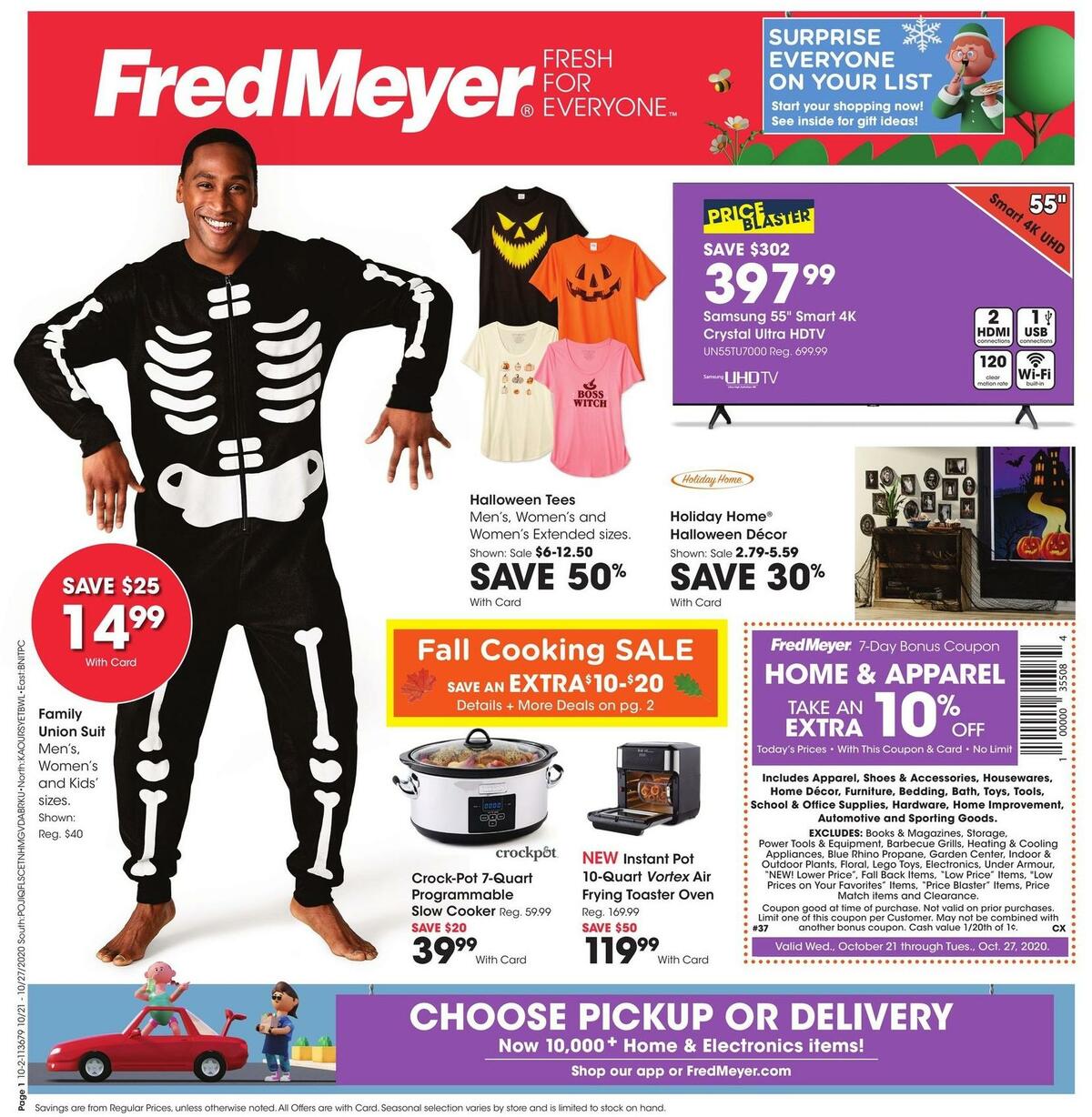 Fred Meyer General Merchandise Weekly Ad from October 21