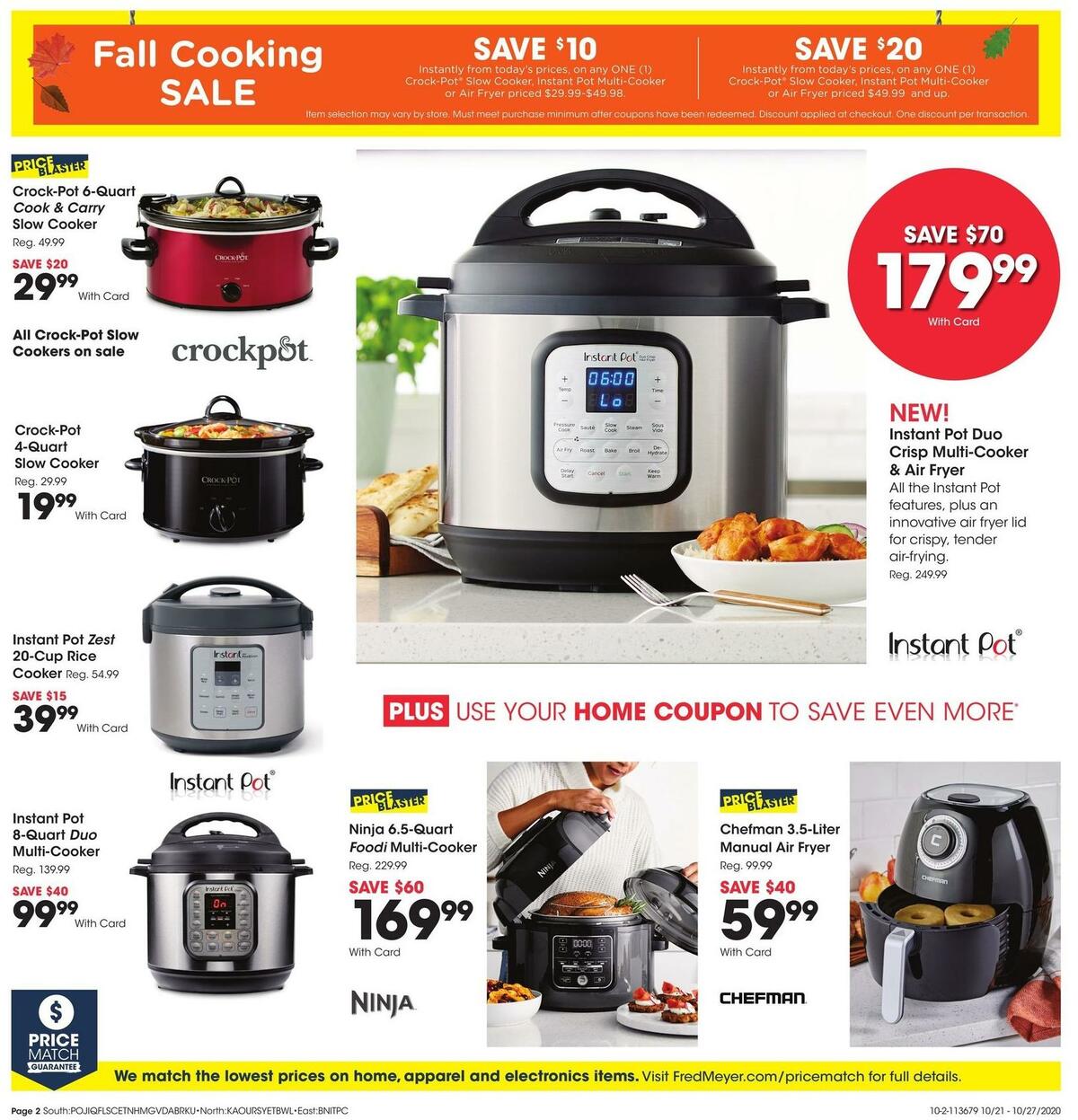 Fred Meyer General Merchandise Weekly Ad from October 21