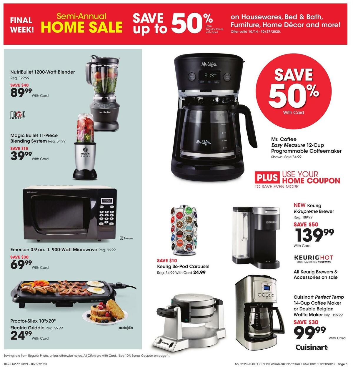 Fred Meyer General Merchandise Weekly Ad from October 21