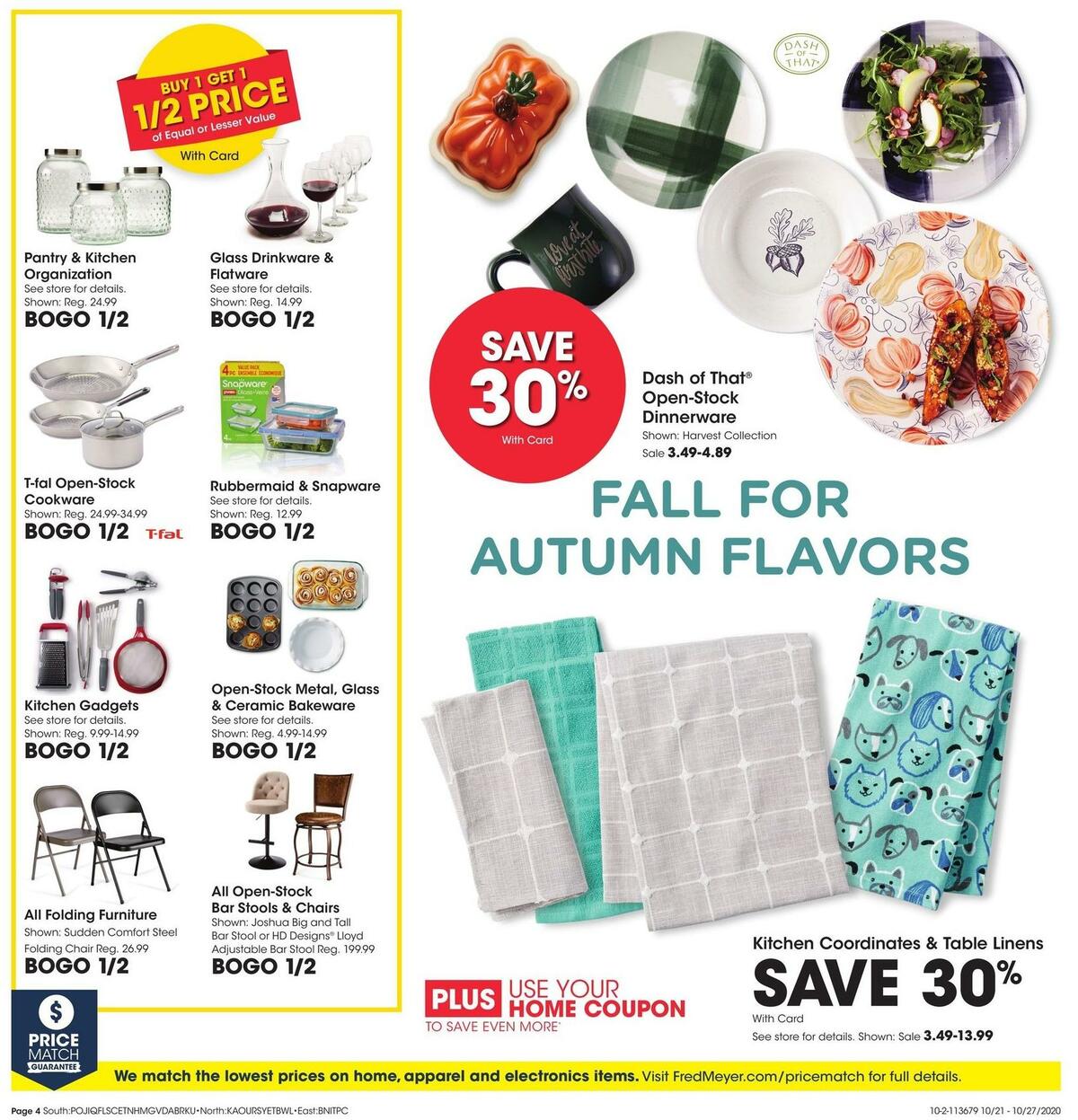 Fred Meyer General Merchandise Weekly Ad from October 21