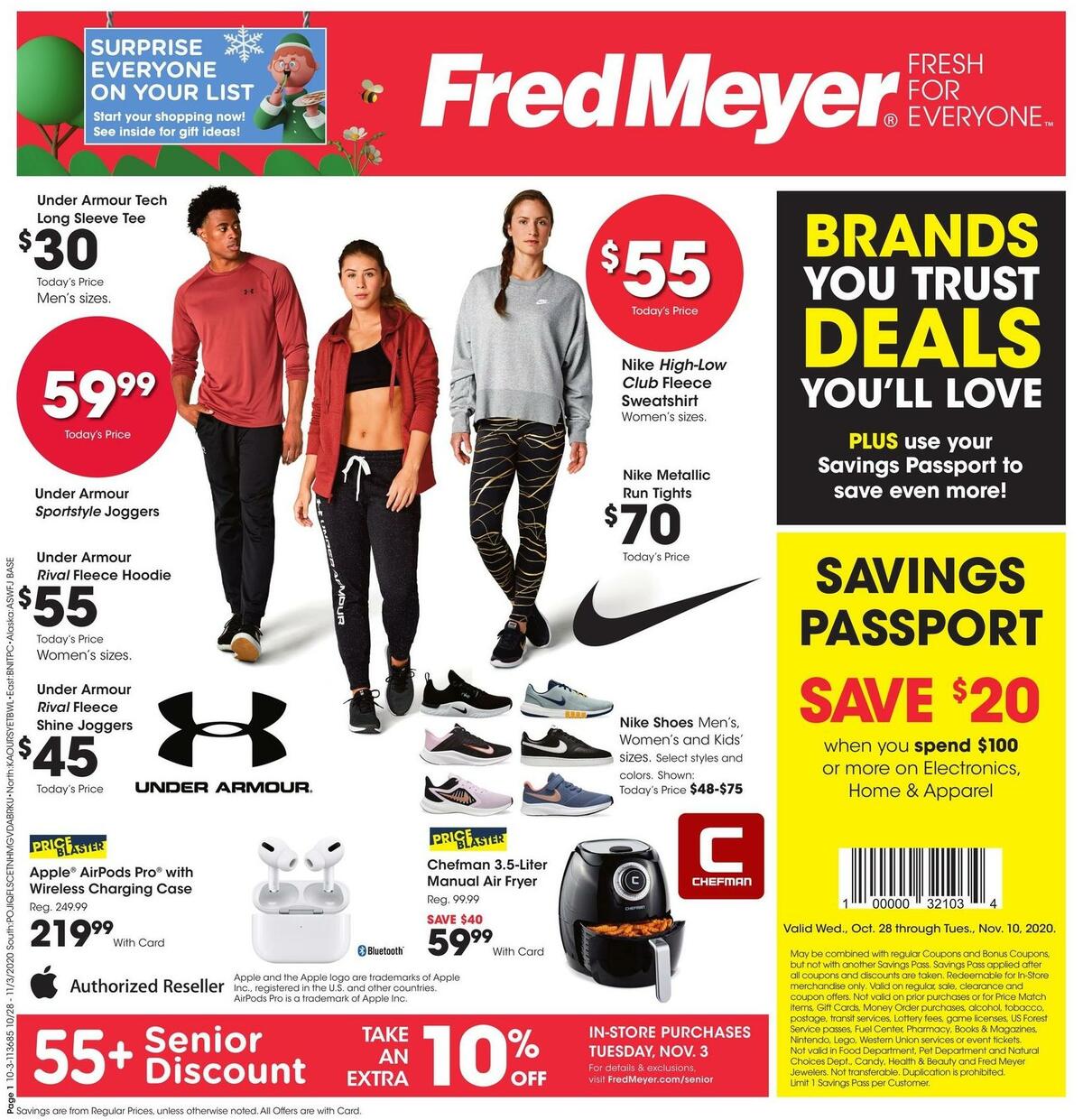 Fred Meyer General Merchandise Weekly Ad from October 28