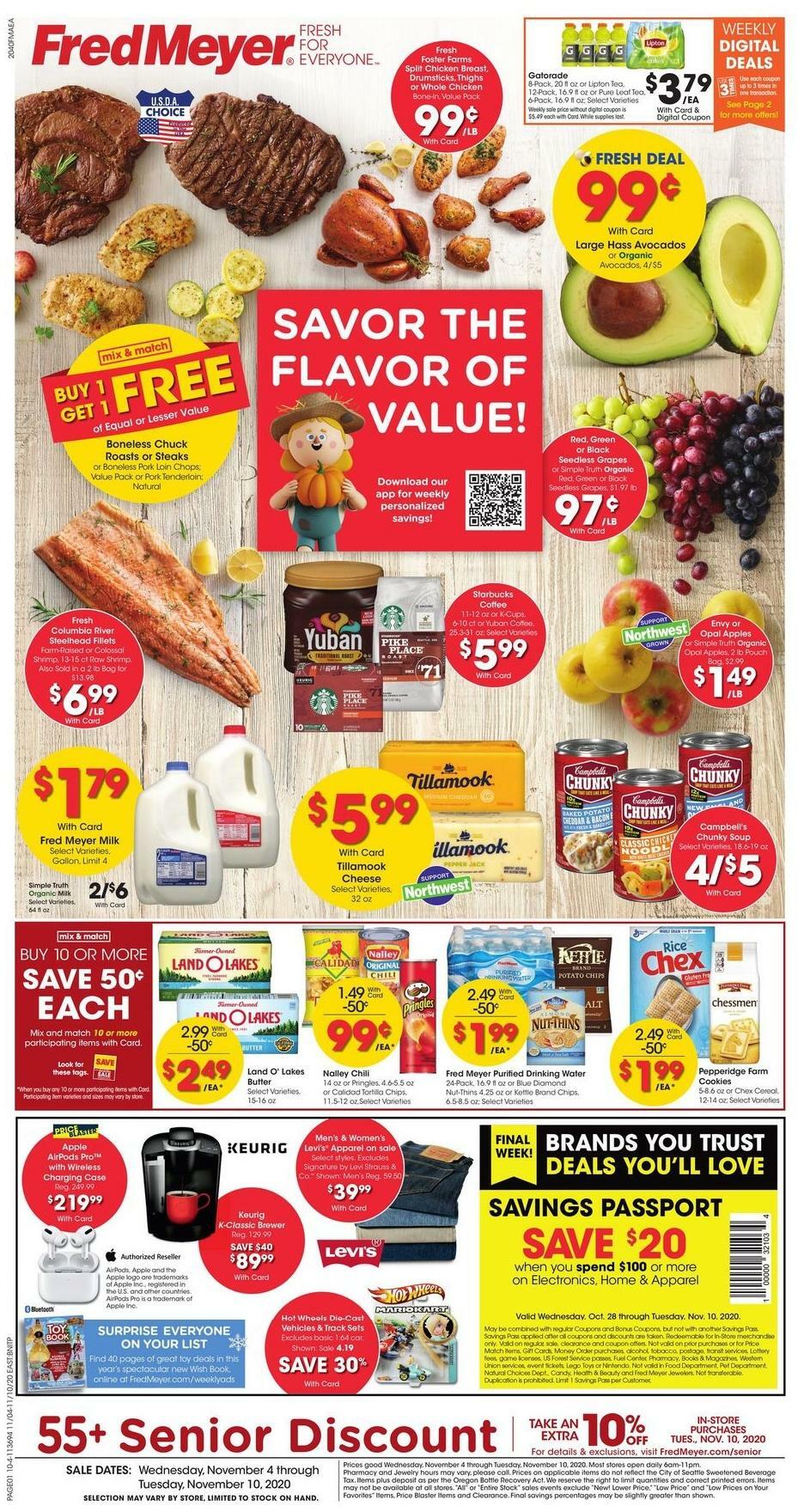Fred Meyer Weekly Ad from November 4