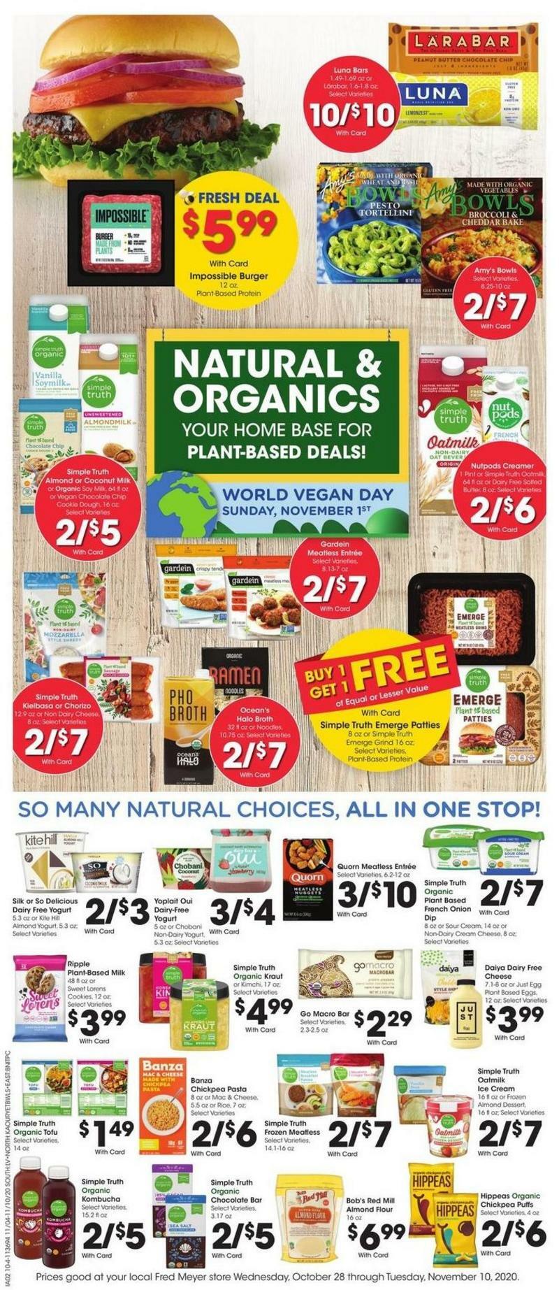Fred Meyer Weekly Ad from November 4