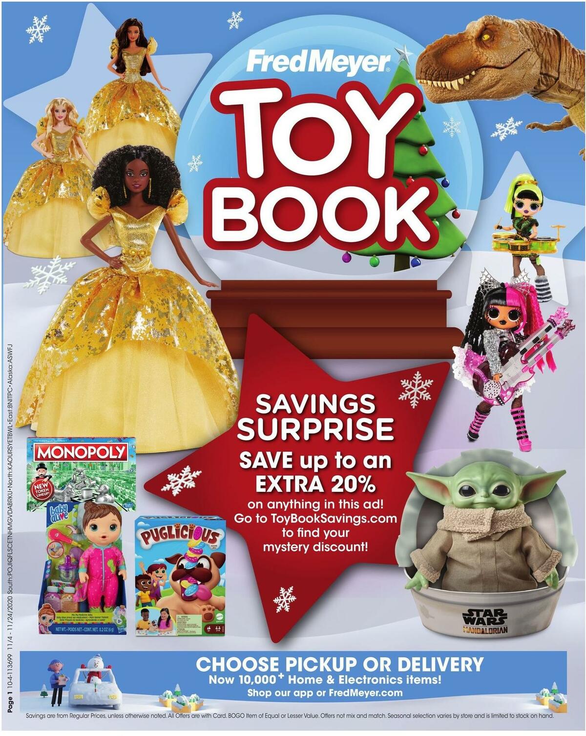 Fred Meyer Toy Wish Book Weekly Ad from November 4